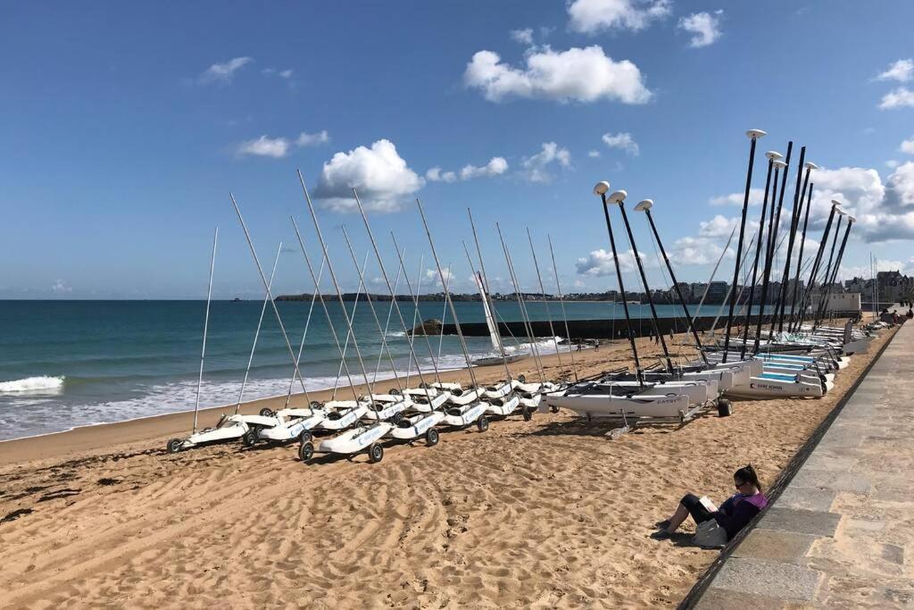 Ideal - Plage, Jardin & Jacuzzi, Proche Plage Et Thalasso - 1 A 6 Personnes Saint-Malo Luaran gambar